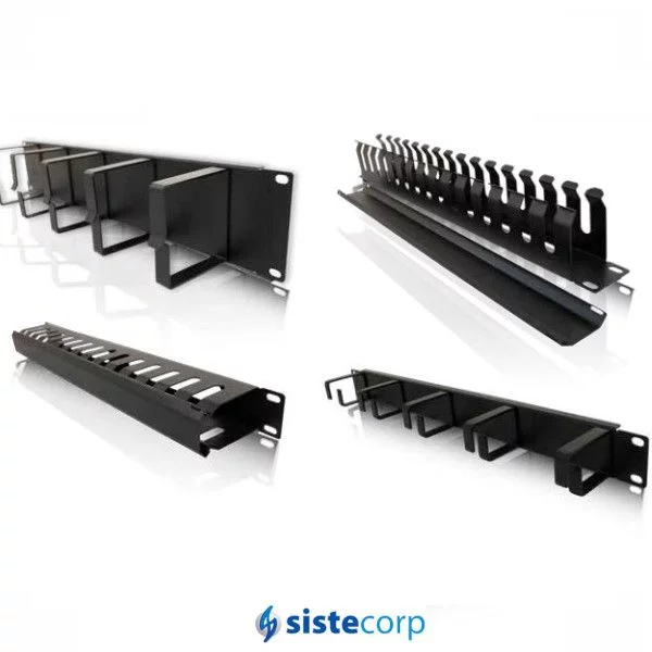 ORGANIZADOR GLC 19` 2U NEGRO DE CABLE