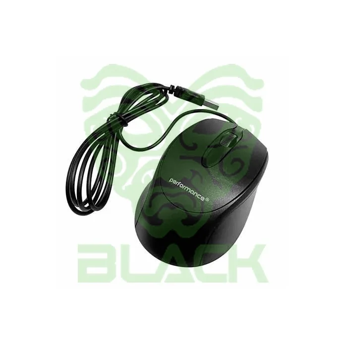 MOUSE PERFORMANCE USB BLACK MO-42 ***EXPO