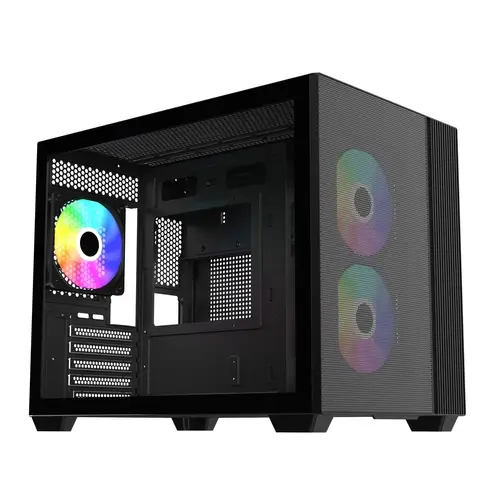 GABINETE COOLER MASTER ELITE 461 BLACK 3 FANS ARGB