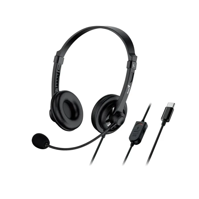 AURICULARES + MIC GENIUS HS-235U AI USB BLACK