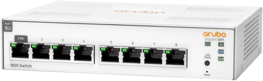 SWITCH 8P ARUBA INSTANT ON 1830 8G
