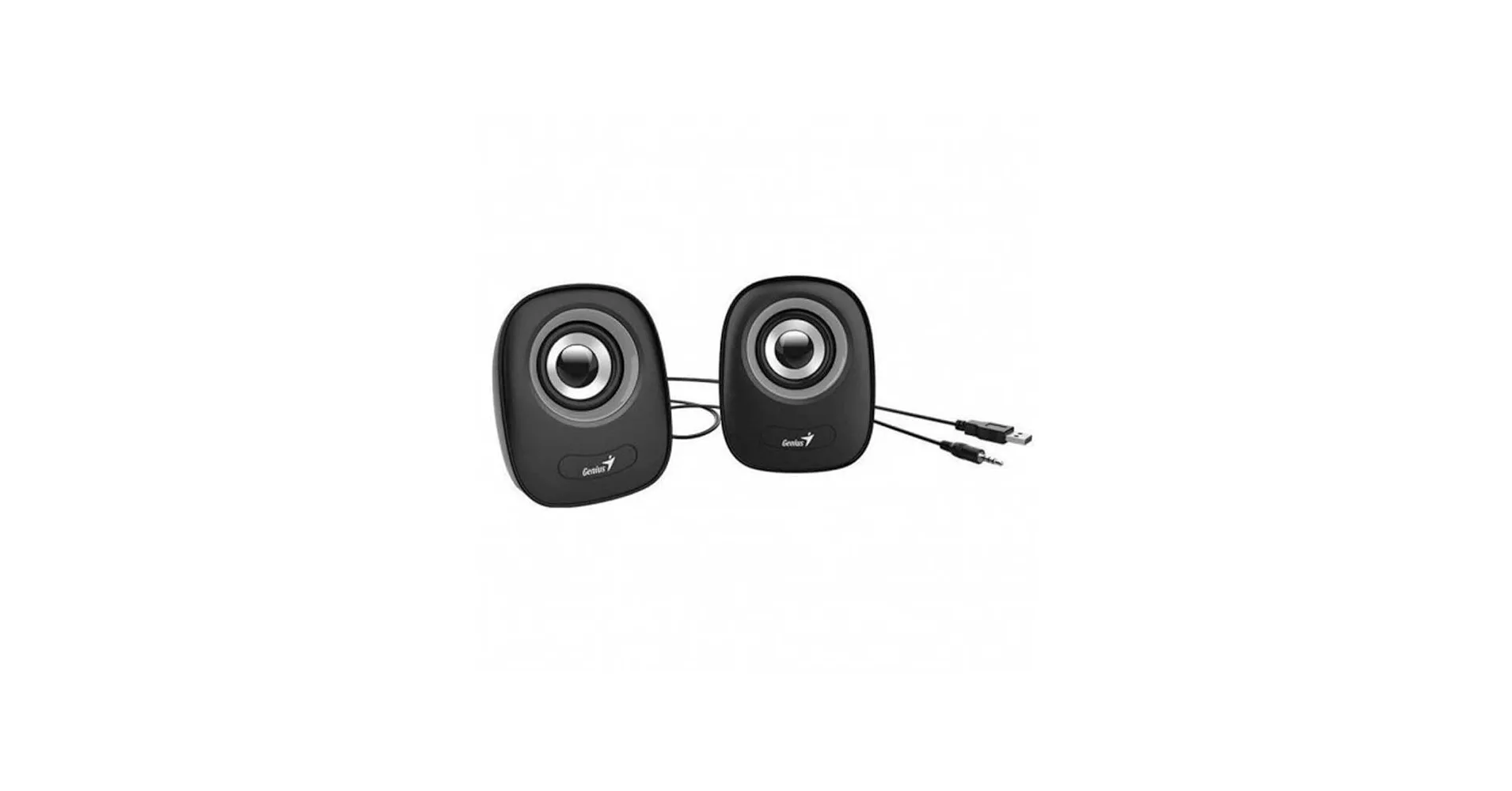 PARLANTES GENIUS SP-Q160 USB BLACK / GREY
