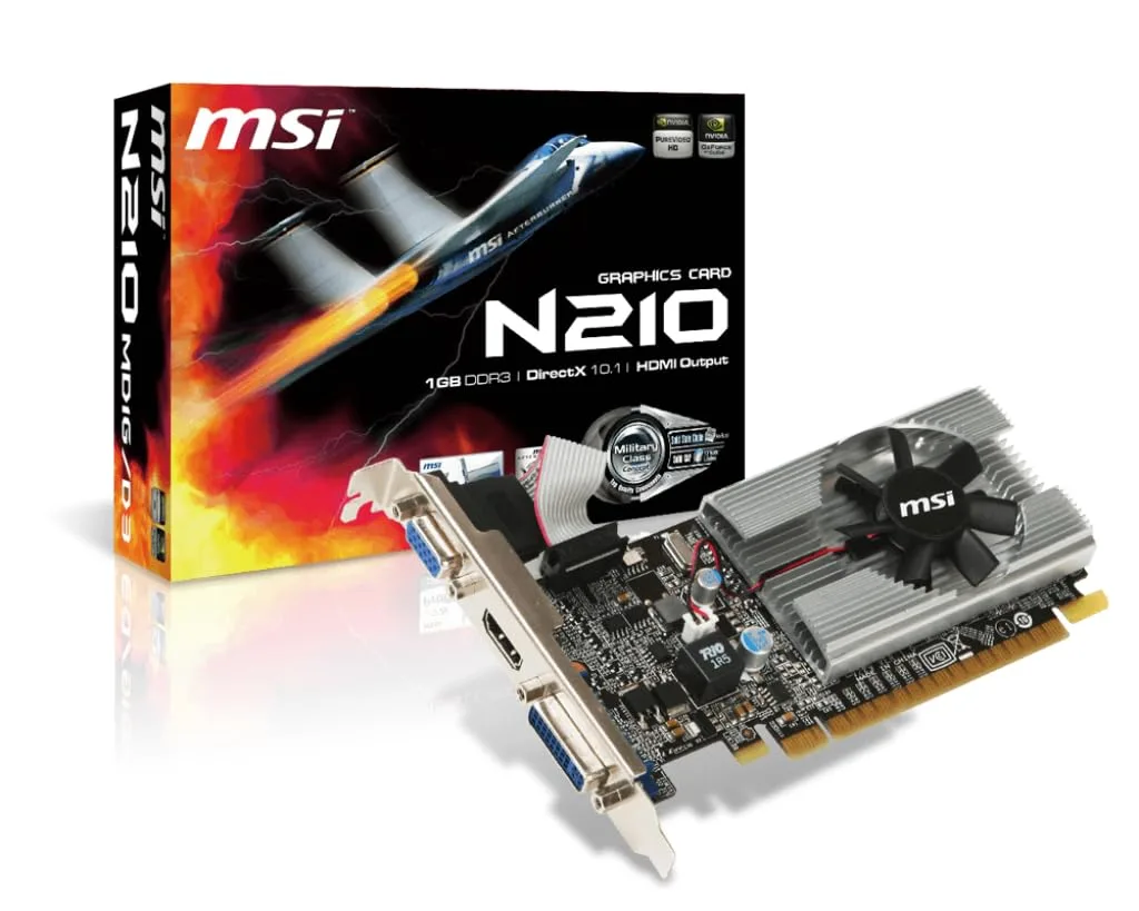 VGA MSI GEFORCE GT 210 1GB LP DDR3 (5222)