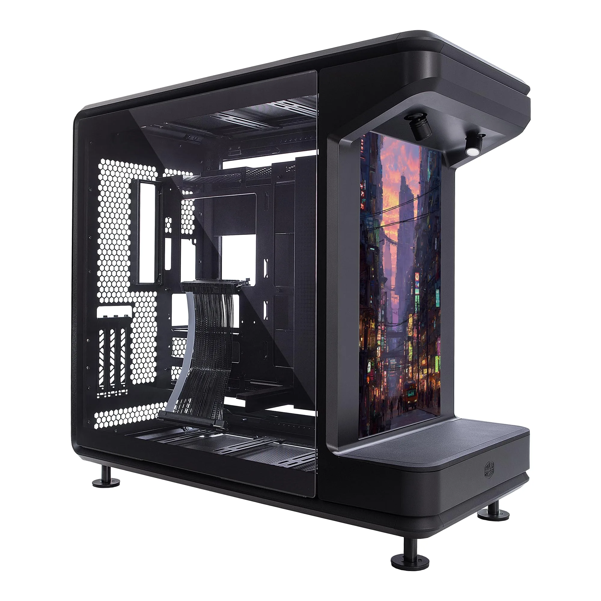 GABINETE COOLER MASTER MASTERFRAME 360 MID TOWER TEMPERED GLASS BLACK S/FUENTE
