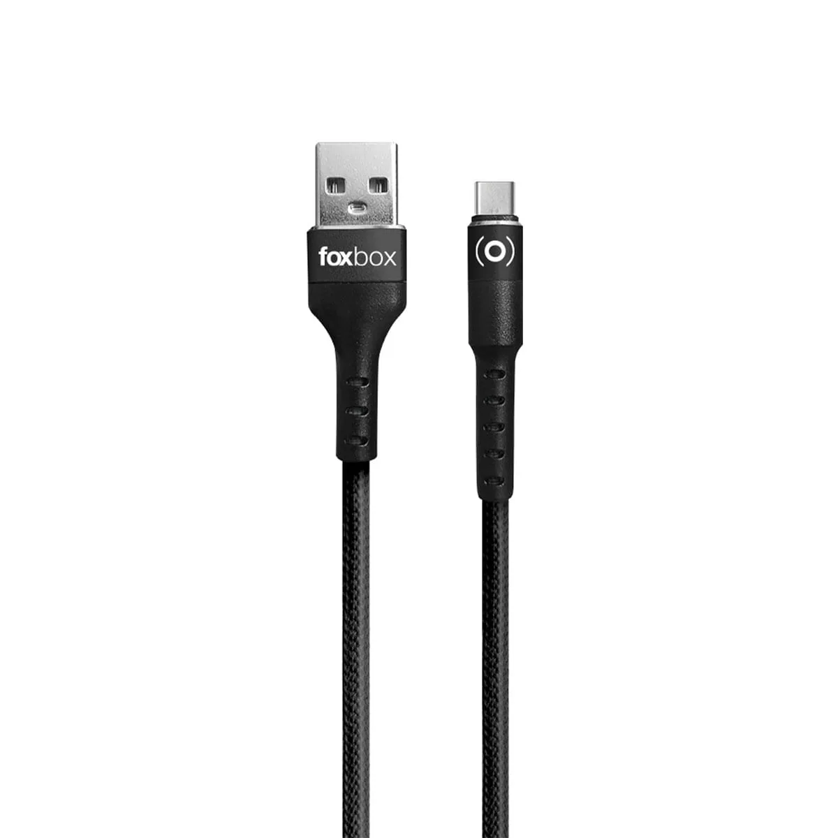CABLE ROUND FOXBOX 2M LIGHTNING NEGRO