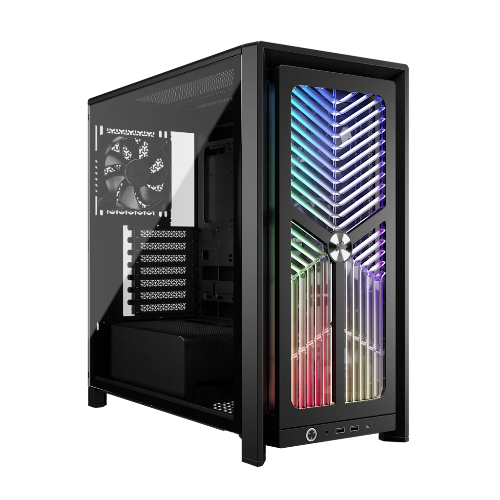 GABINETE CORSAIR FRAME 4000X RS MID-TOWER TG FAN X3 BLACK (8828)