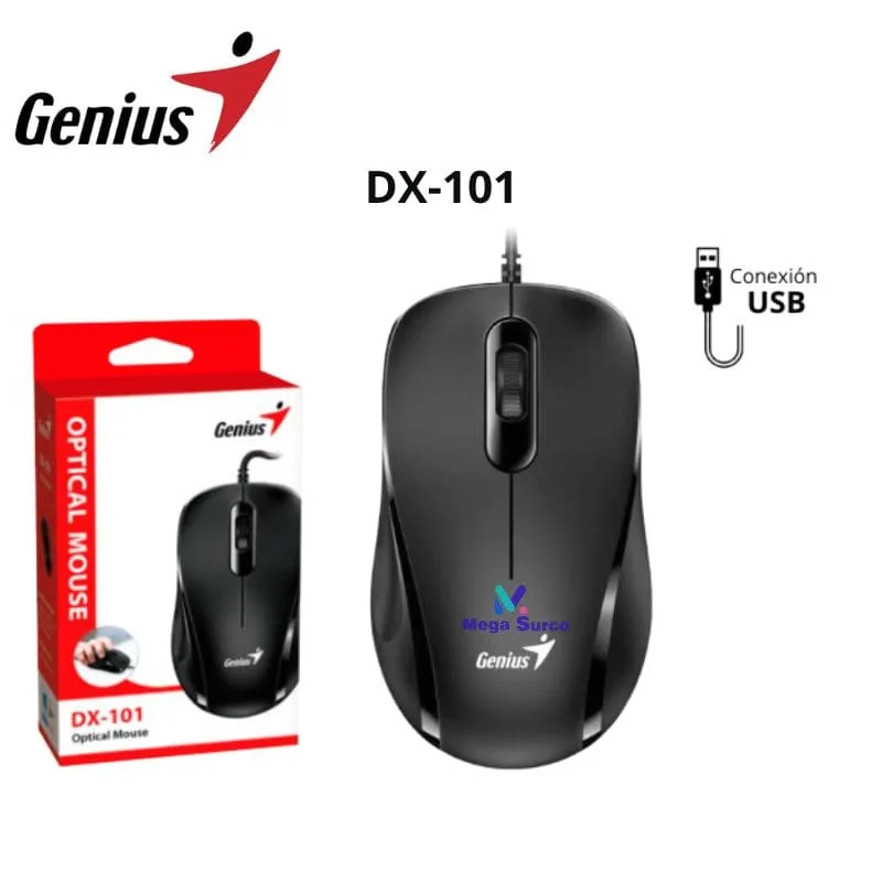 MOUSE GENIUS DX-101 USB BLACK