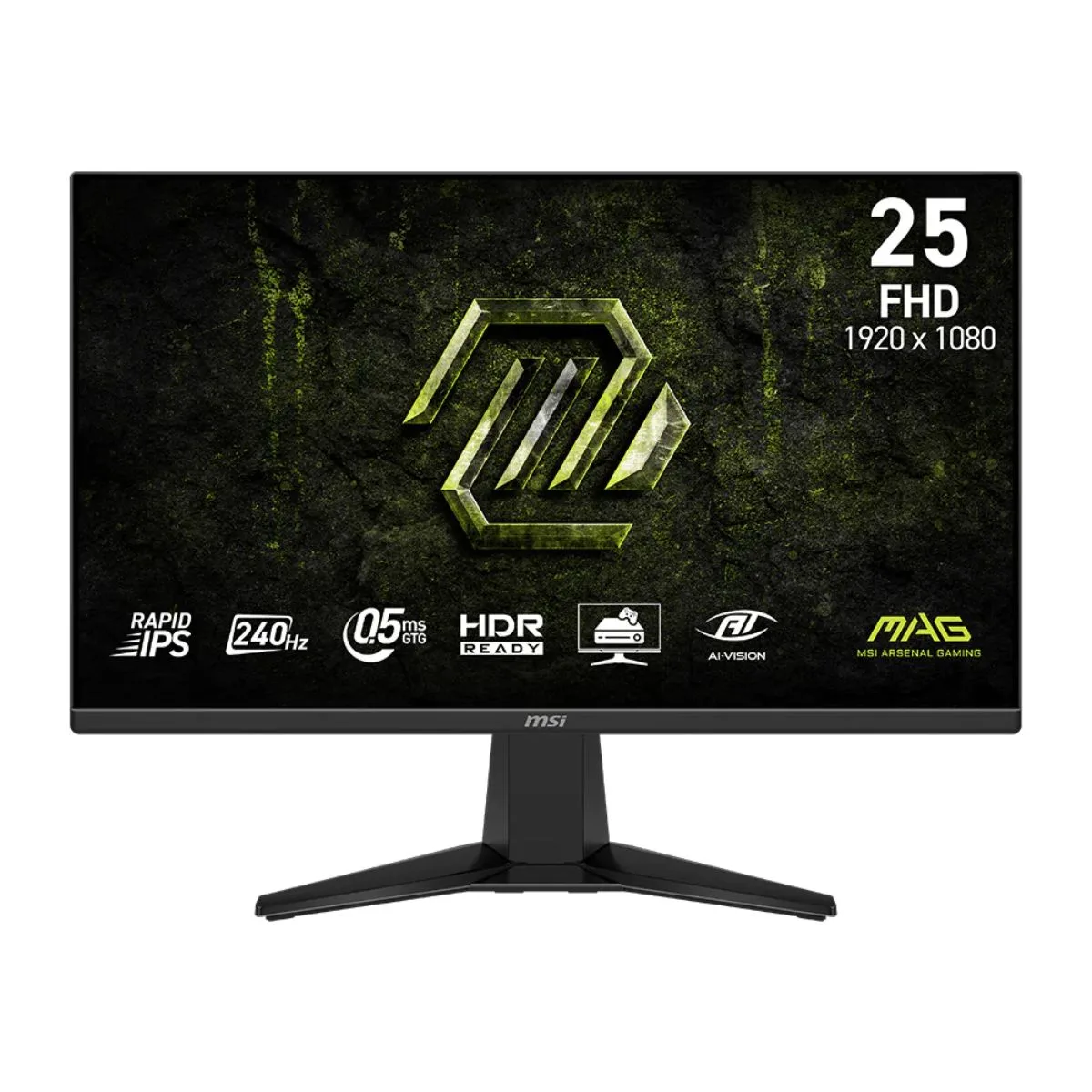 MONITOR MSI 24.5" 255F X24 FHD RAPID IPS 240HZ 0.5MS