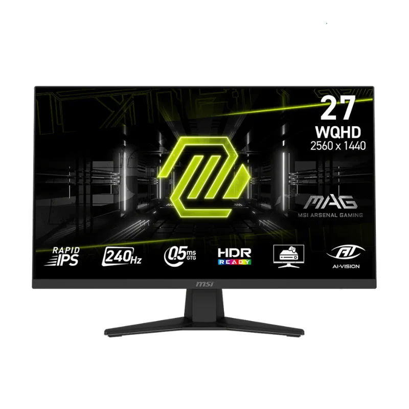 MONITOR GAMER MSI 27" MAG 274QF QHD RAPID IPS 240HZ 0.5MS FLAT 2XHDMI + 1XDP (II) (1652)