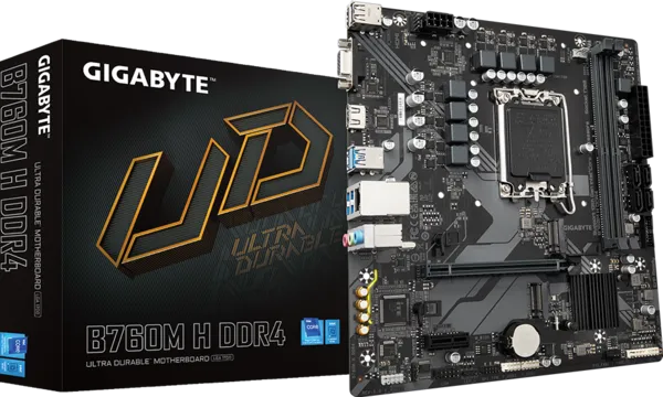 MOTHERBOARD GIGABYTE B760M H LGA1700 DDR4 MATX BOX