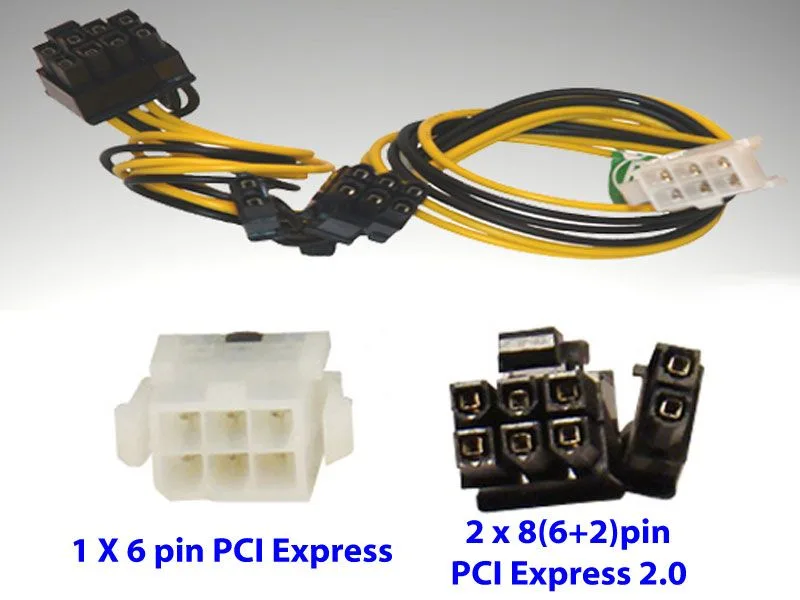 CABLE PCI-EXPRESS (6+2) PIN CONNECTOR