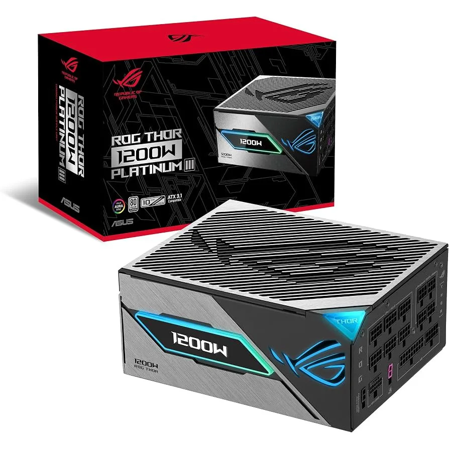 FUENTE 1200W ASUS 80 PLUS ROG THOR 1200P3 PLATINUM