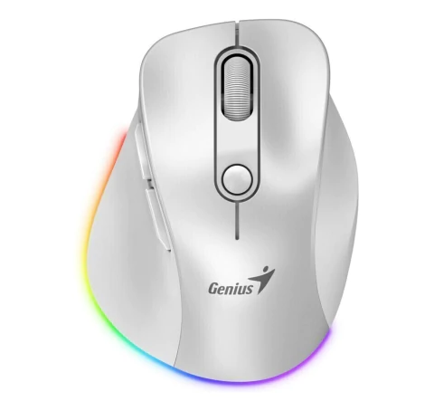 MOUSE GENIUS ERGO 9000S PRO 2.4GHZ+BT PEARL WHITE