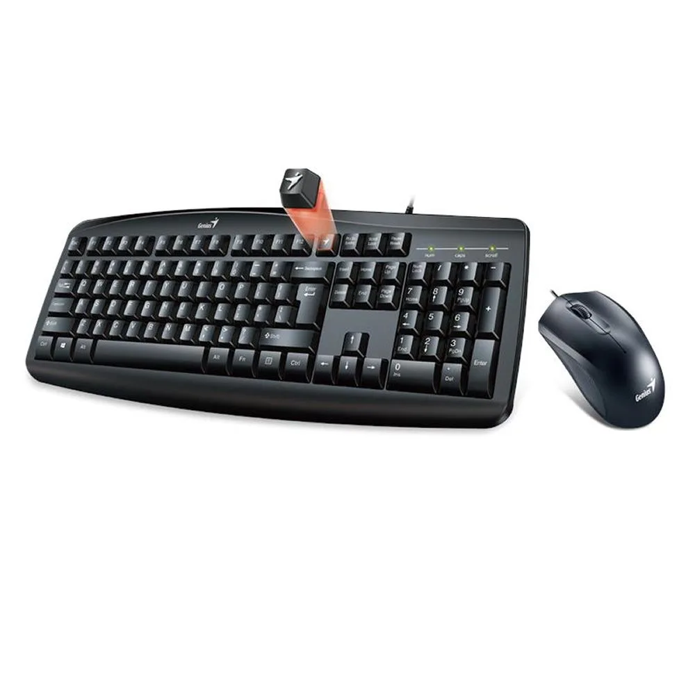 TECLADO Y MOUSE INALÁMBRICO GENIUS SMART KM-200 NEGRO
