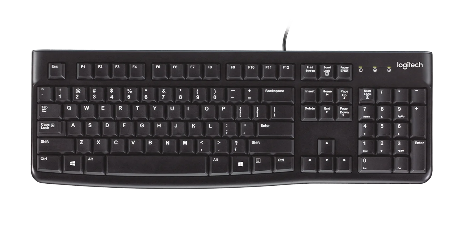 TECLADO LOGITECH K120 USB BLACK LATINO