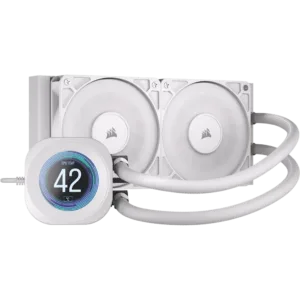 Liquid cooler CORSAIR NAUTILUS 240 RS LCD Blanco - https://clickgaming.com.ar