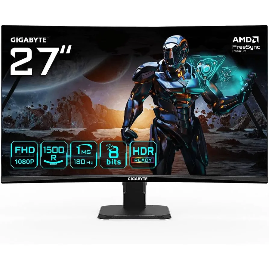 MONITOR GAMER GIGABYTE 27 GS27FC-SA (CURVO)