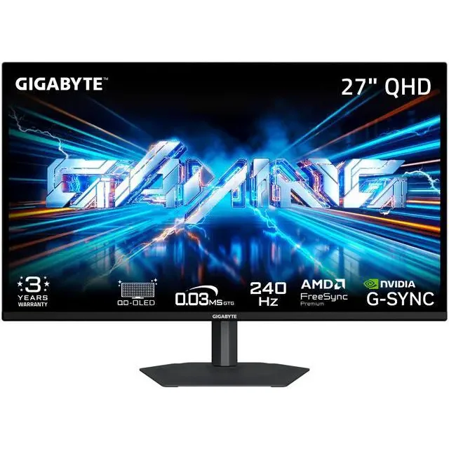 MONITOR GIGABYTE 27" QD-OLED QHD GO27Q24A - 240HZ 0.03MS