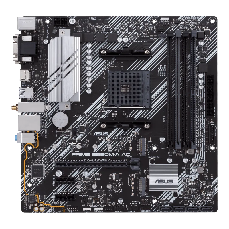 Motherboard ASUS PRIME B550M-A AC AM4 DDR4 - https://clickgaming.com.ar