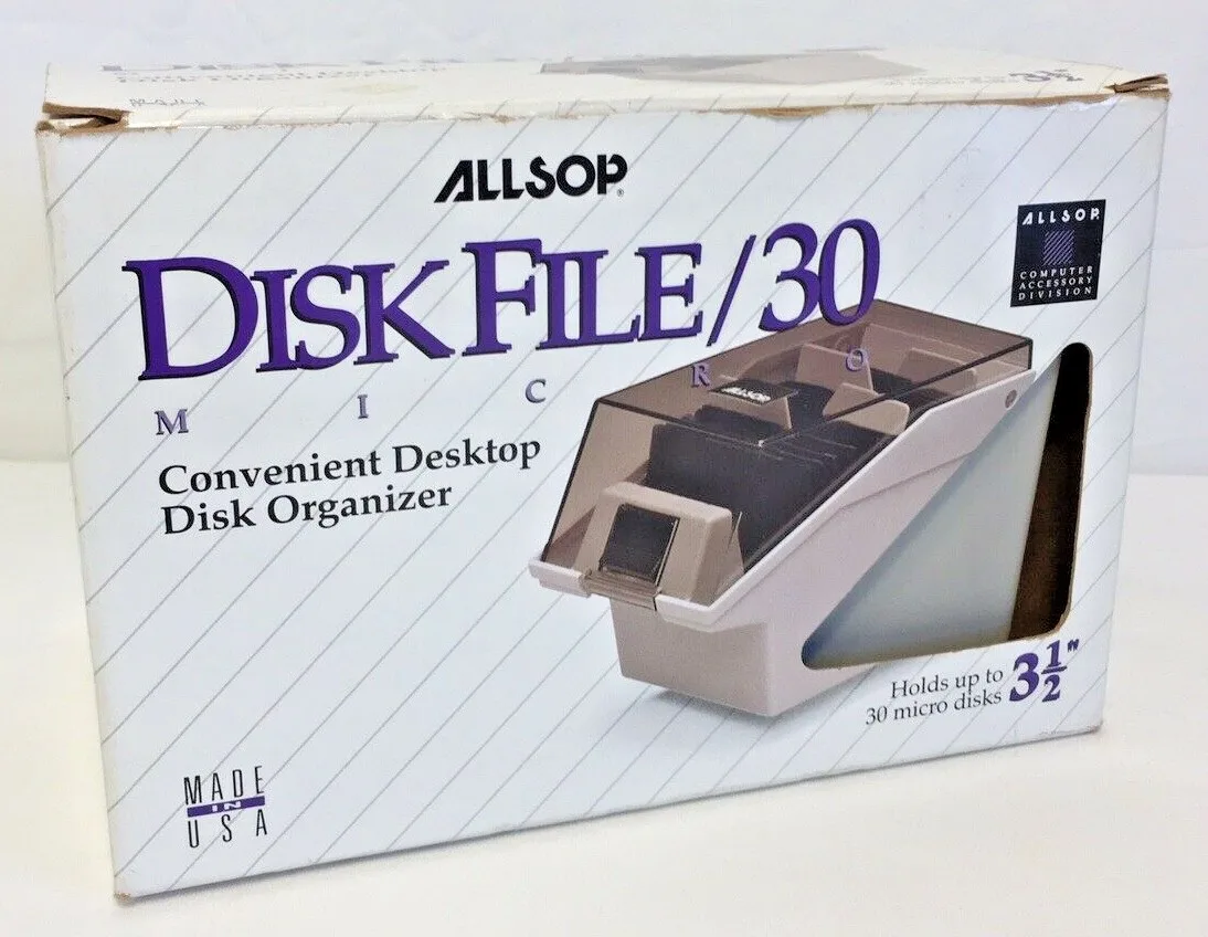PORTADIS. 3 1/2 X30 ALLSOP DISKFILE