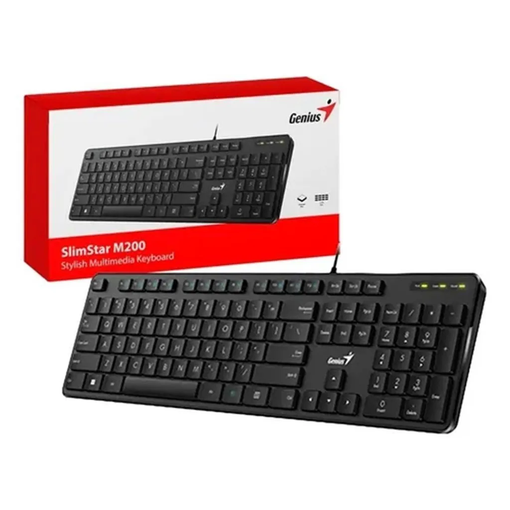 TECLADO GENIUS SLIMSTAR M-200