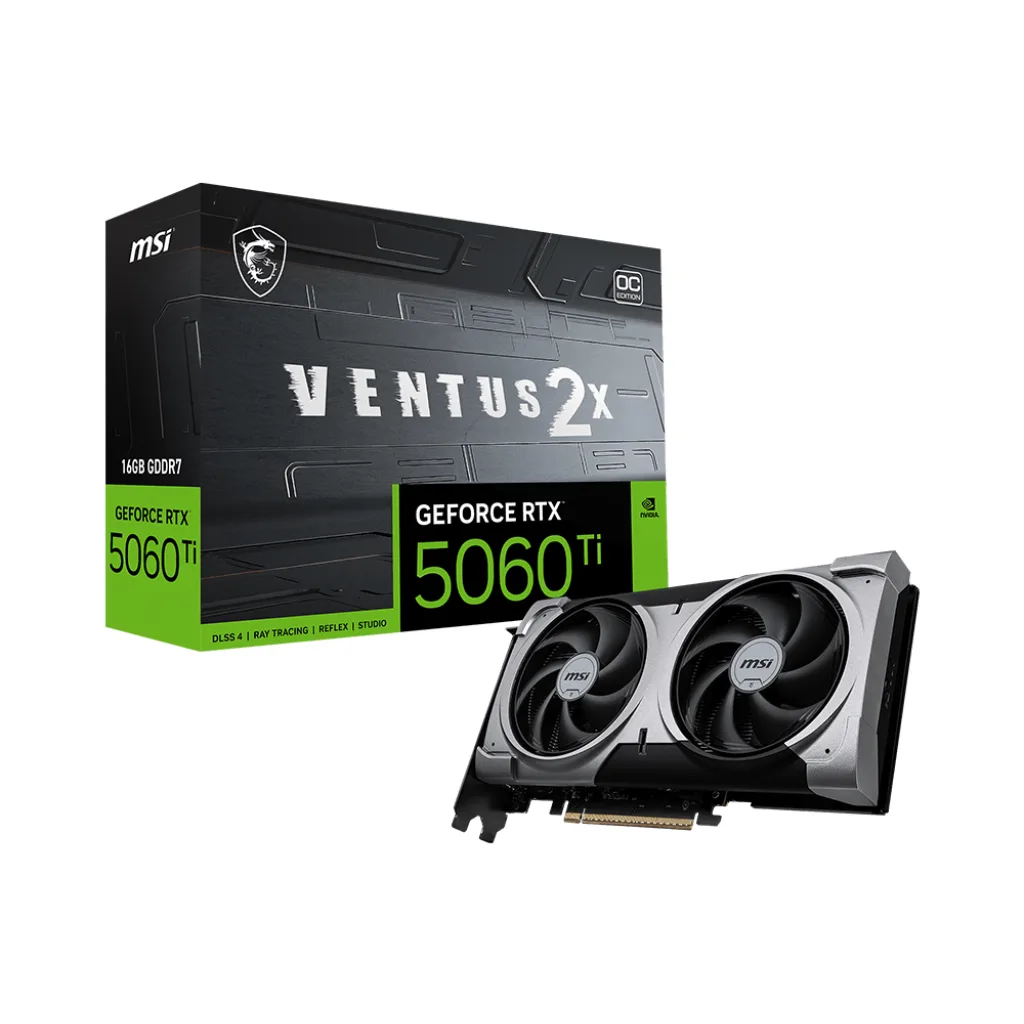 VGA 16GB RTX 5060 TI MSI VENTUS 2X OC PLUS GDDR7