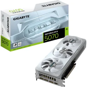 VGA Gigabyte GeForce RTX 5070 EAGLE OC ICE SFF 12G White - https://clickgaming.com.ar