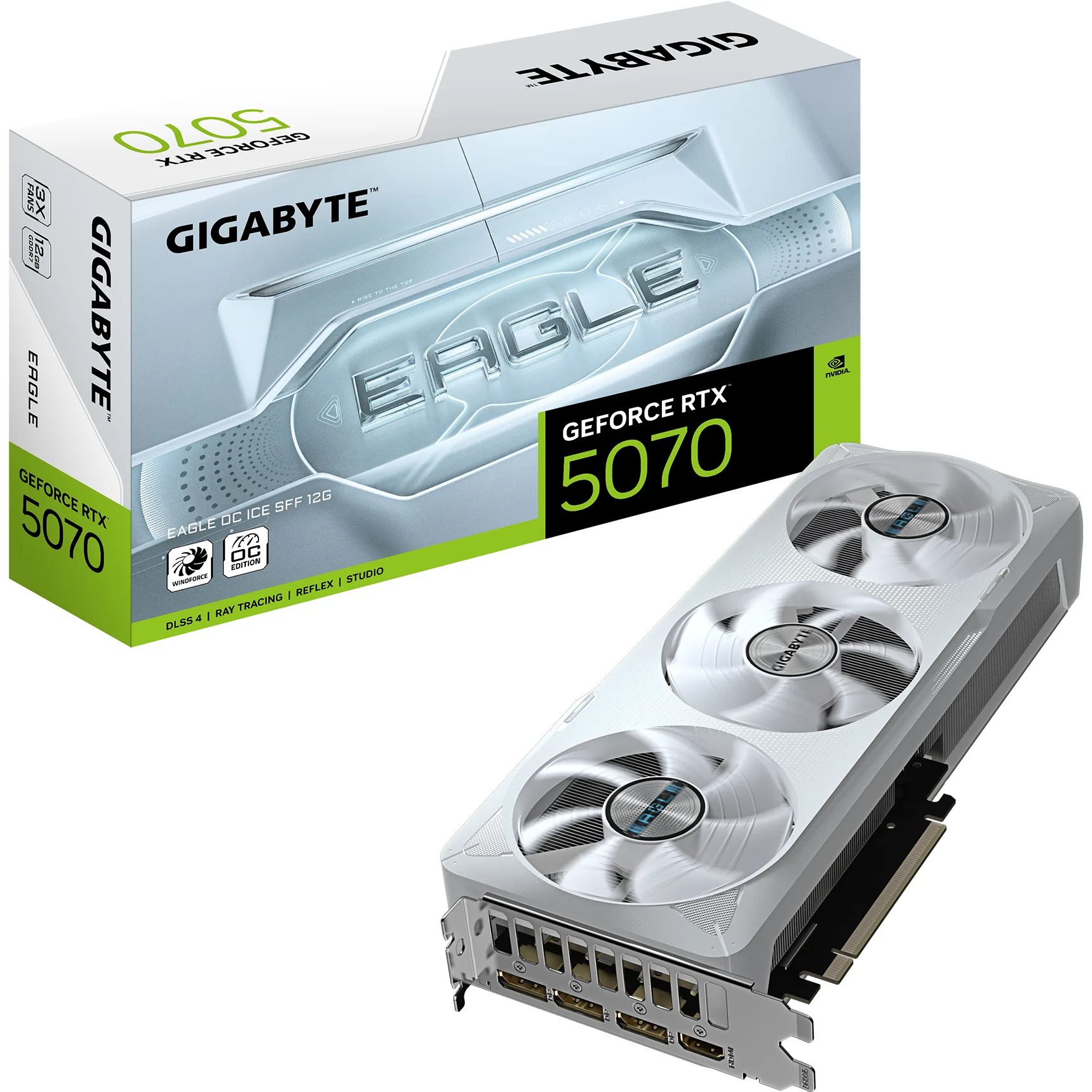 VGA GIGABYTE GEFORCE RTX 5070 EAGLE OC ICE SFF 12G WHITE (5777)