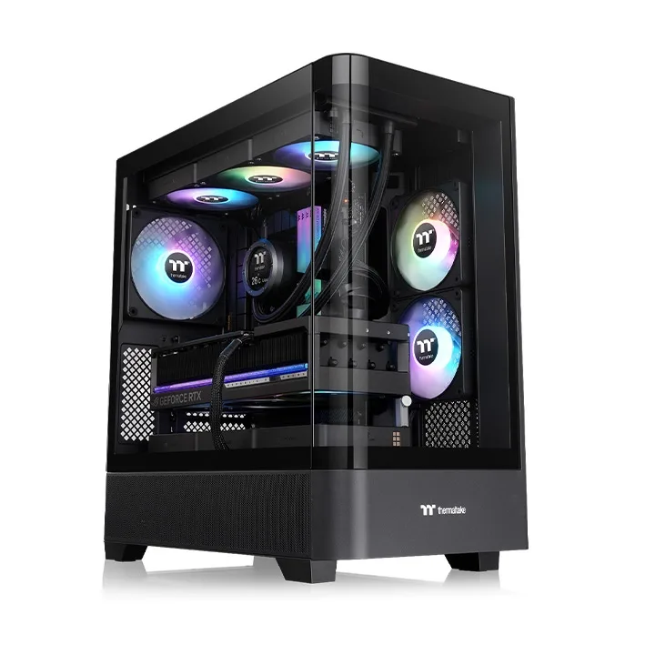 GABINETE TT VIEW 290 TG ARGB MID-TOWER BLACK (0072)