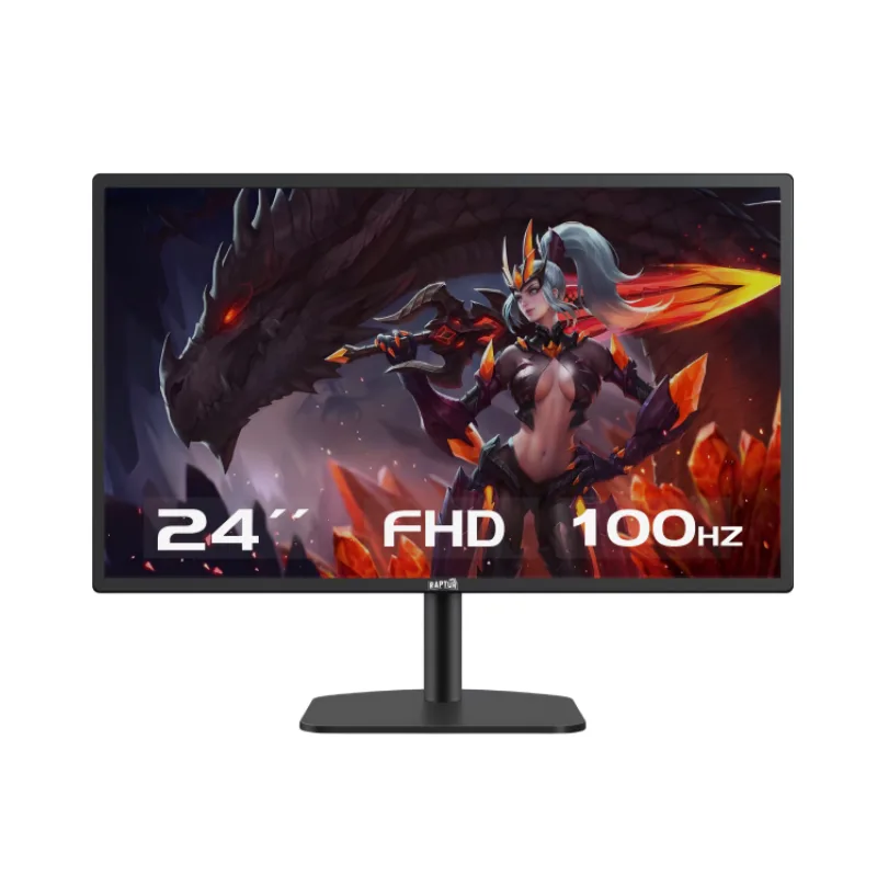 MONITOR GAMER RAPTOR HAWK EYE 24 SLIM FHD 100HZ 5MS HDMI-VGA NEGRO (3415) (II)
