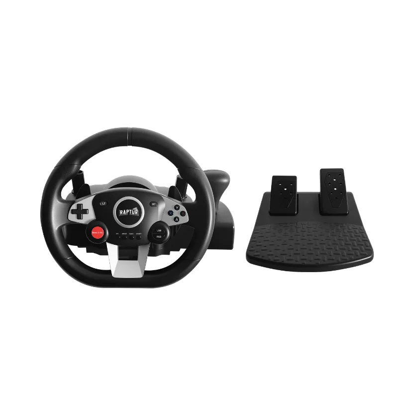 VOLANTE GAMER WHEELFORCE RAPTOR VIBRACION TYPE-C PC/PS4/PS3/XBOX (3026)