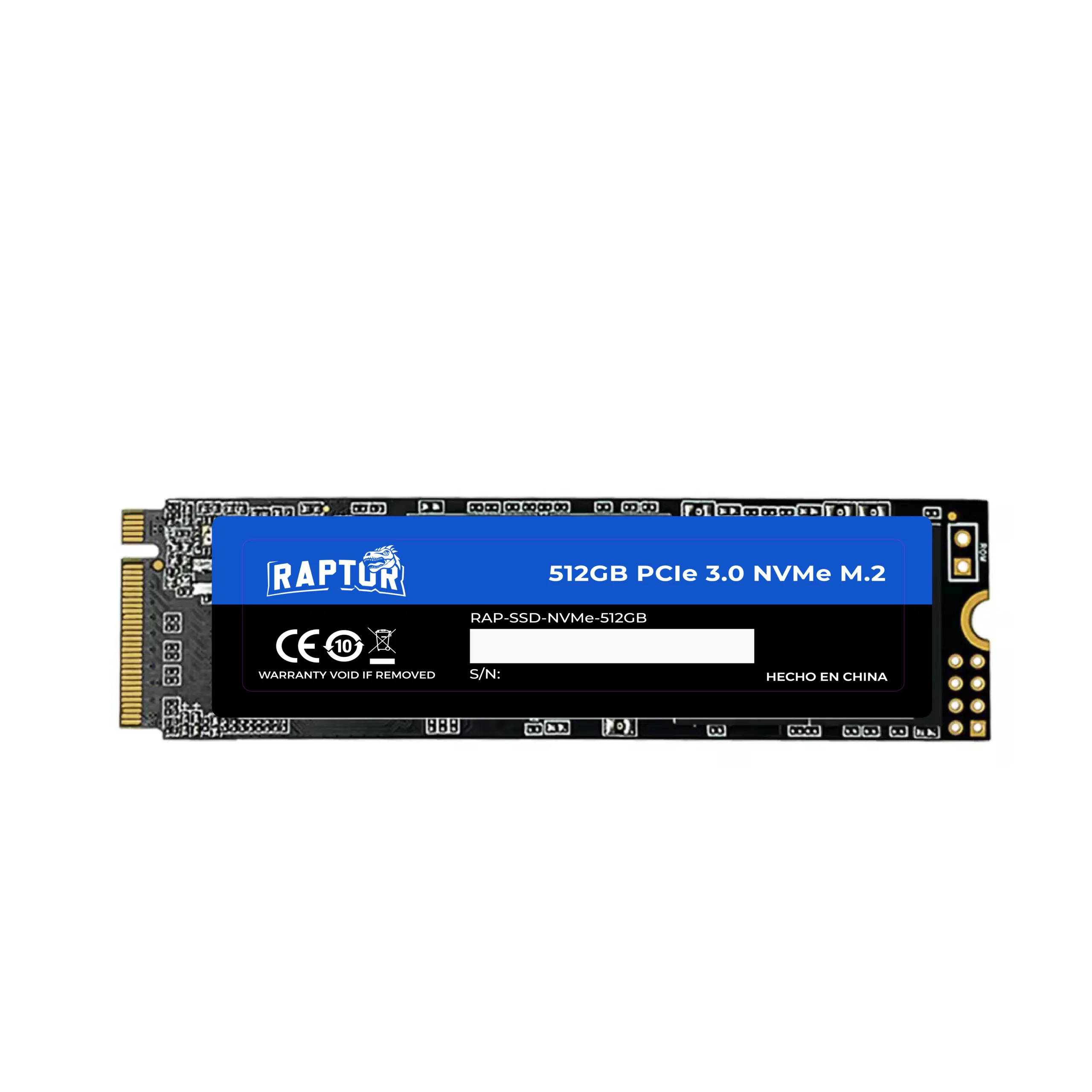 DISCO SSD M.2 RAPTOR 512GB LEGACY NVME PCIE 3.0