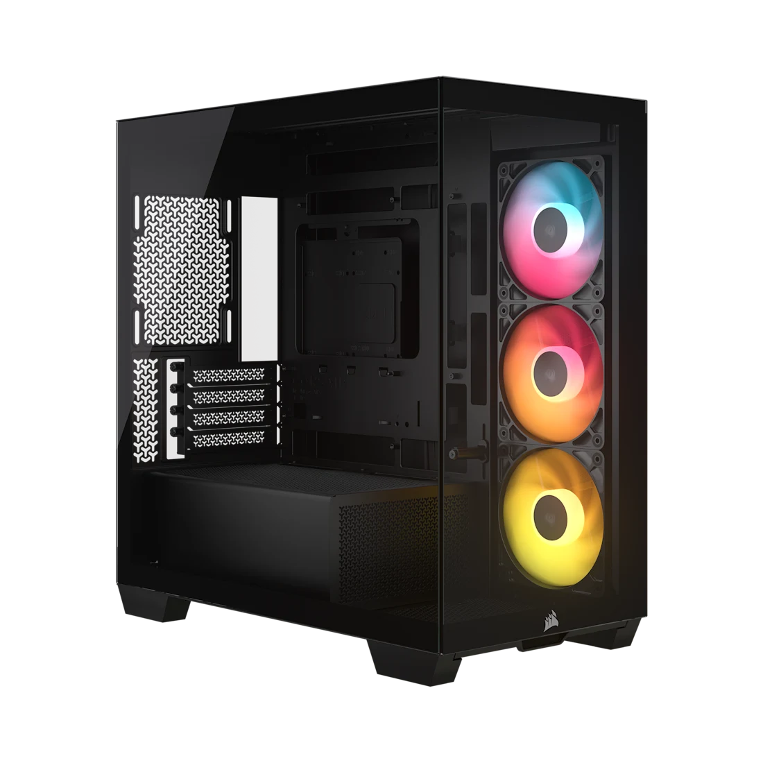GABINETE CORSAIR 2800X RS-R ARGB PANORAMIC GLASS MICRO-ATX CASE NEGRO