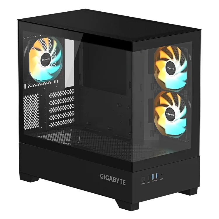 GABINETE GIGABYTE C201 PANORAMIC NEGRO MID TOWER S/FUENTE