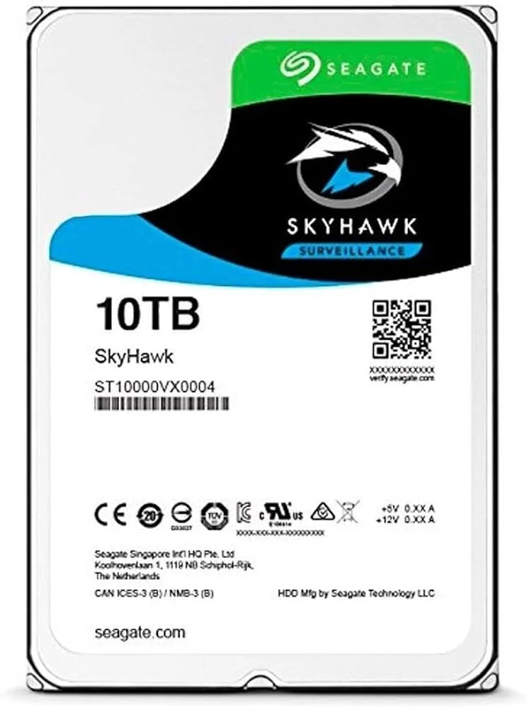 DISCO INTERNO HDD SEAGATE SKYHAWK 10TB 3.5" SATA 3.0 7200RPM