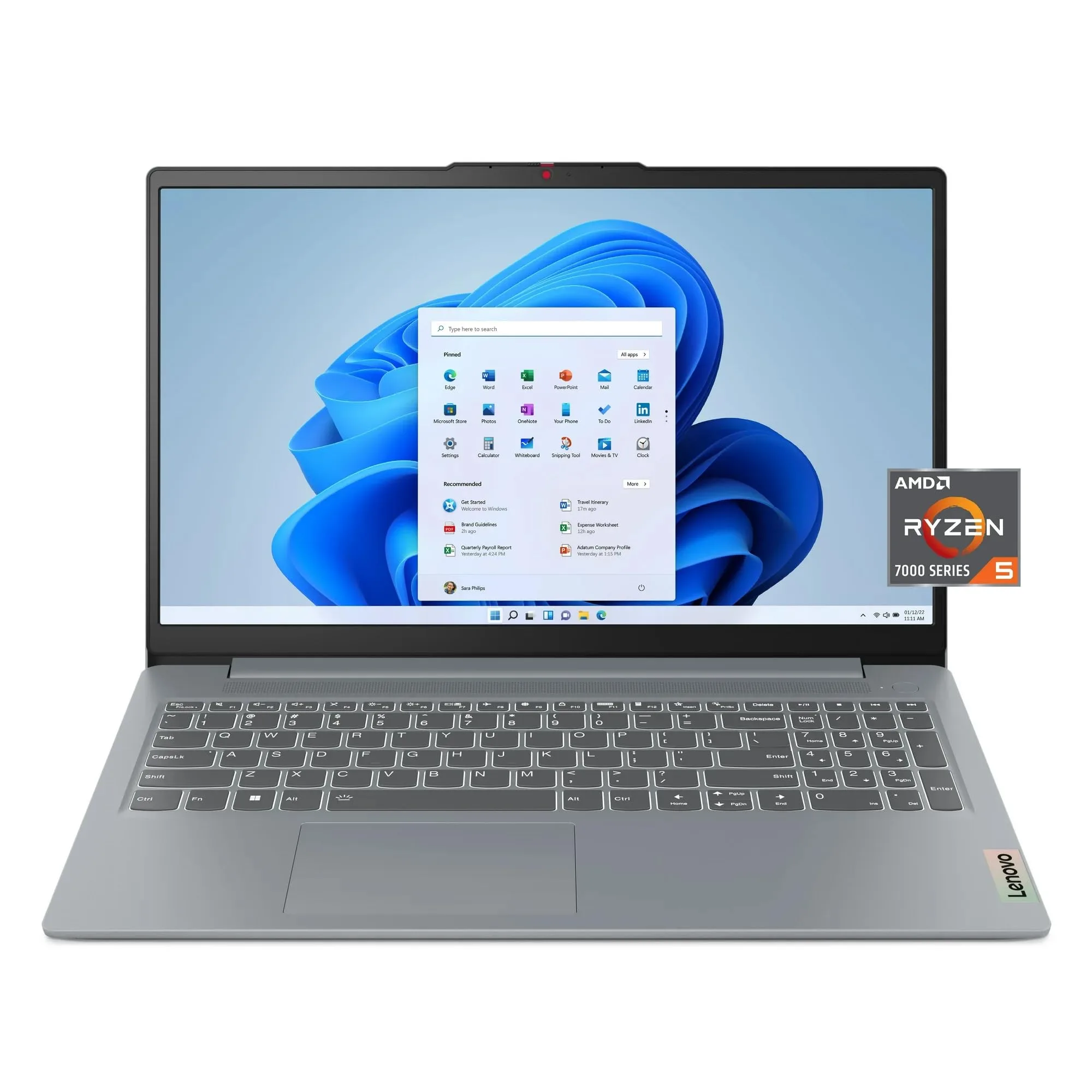 NOTEBOOK IDEAPAD SLIM 3 15.6" R5, 8GB 512 SSD; WIN 11 HOME