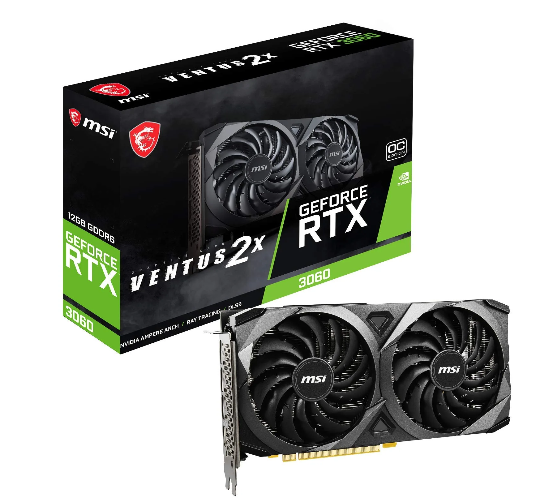 VGA MSI GEFORCE RTX 3060 VENTUS 2X 12G OC V1 (7506)