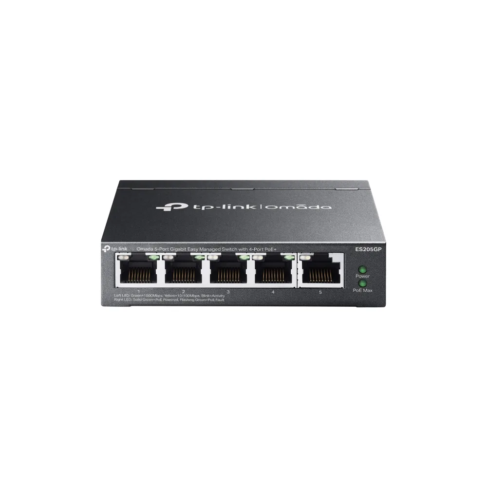 SWITCH 5P TP-LINK OMADA ES205GP GIGA 5 POE+