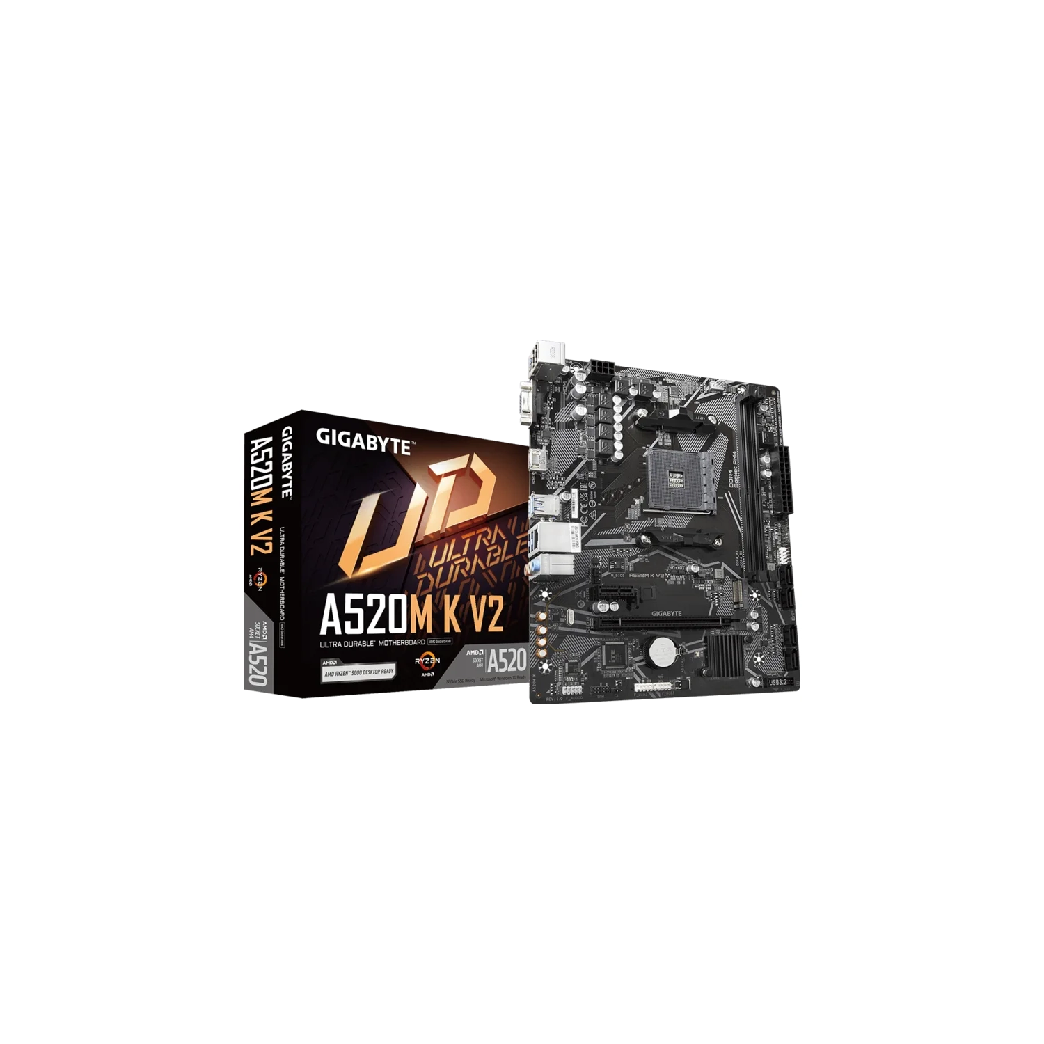 MOTHERBOARD GIGABYTE A520M K V2 AM4 DDR4