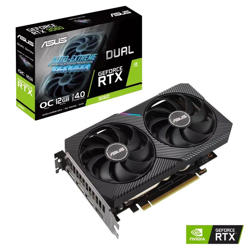PLACA GEFORCE DUAL RTX 3060 O12G V2 LHR