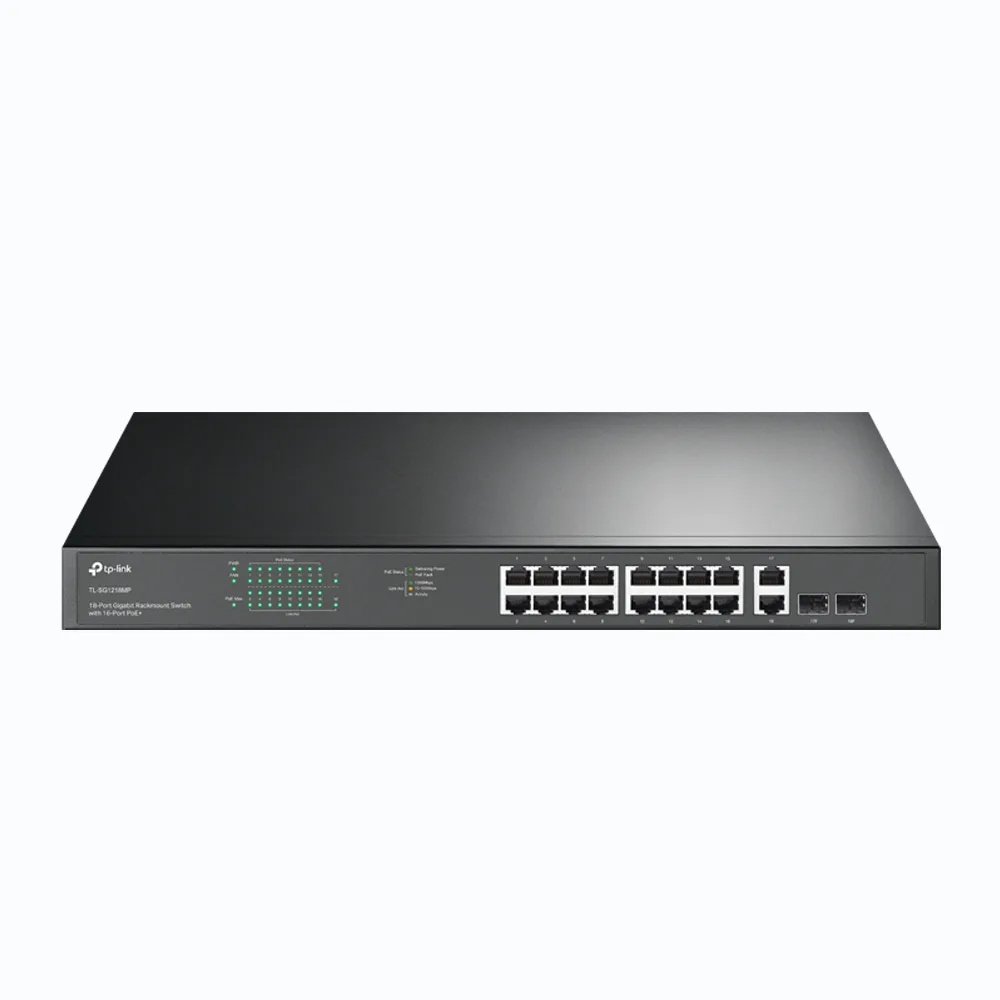 SWITCH 16P TP-LINK TL-SG1218MP GIGABIT POE+ 2SFP