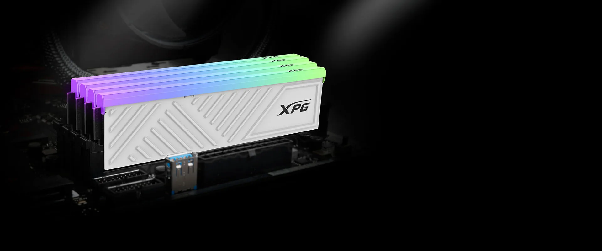 MEMORIA ADATA DDR4 8GB 3200MHZ XPG SPECTRIX D35 BLACK RGB HEATSINK