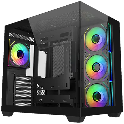GAB COOLER MASTER ELITE 681 4*FAN ARGB ATX BK