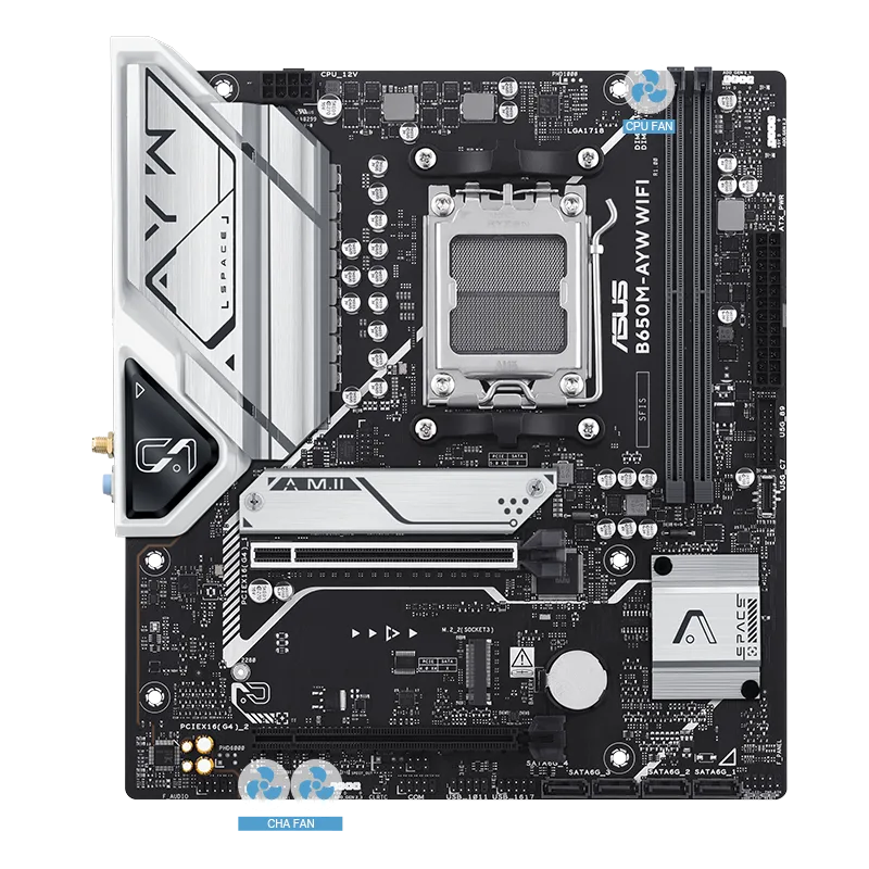 MB ASUS AM5 B650M-AYW WIFI DDR5 BOX M-ATX