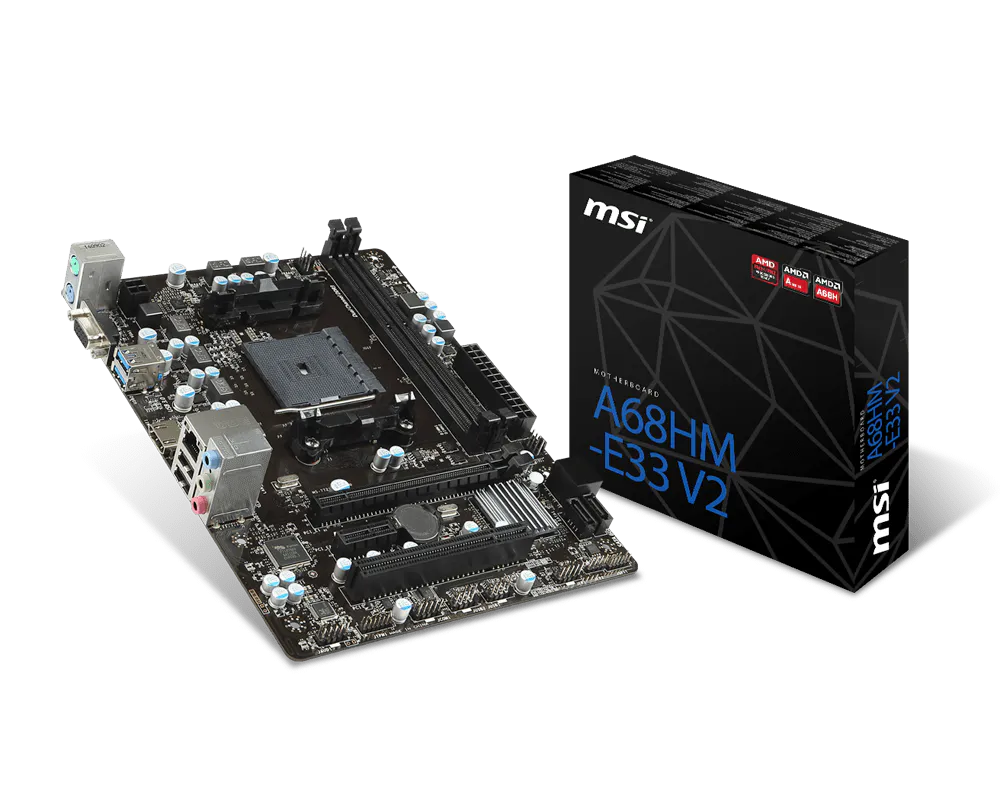 MB MSI FM2+ A68HM-E33 V2 M-ATX BOX VGA/HDMI (R)