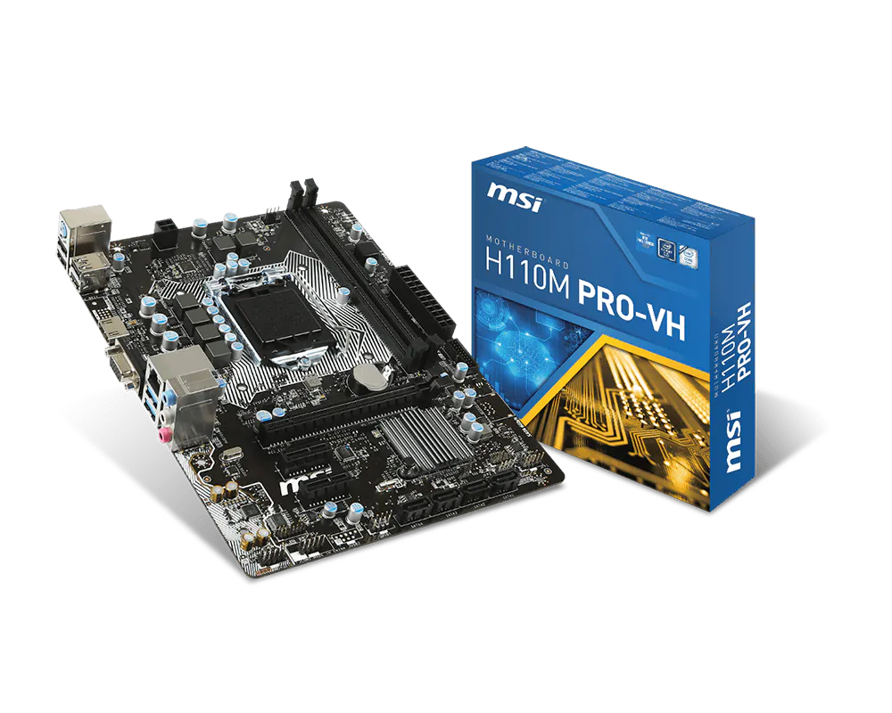 MB MSI S1151 H110M PROVH PLS BOX MATX VGA/HDMI (R)