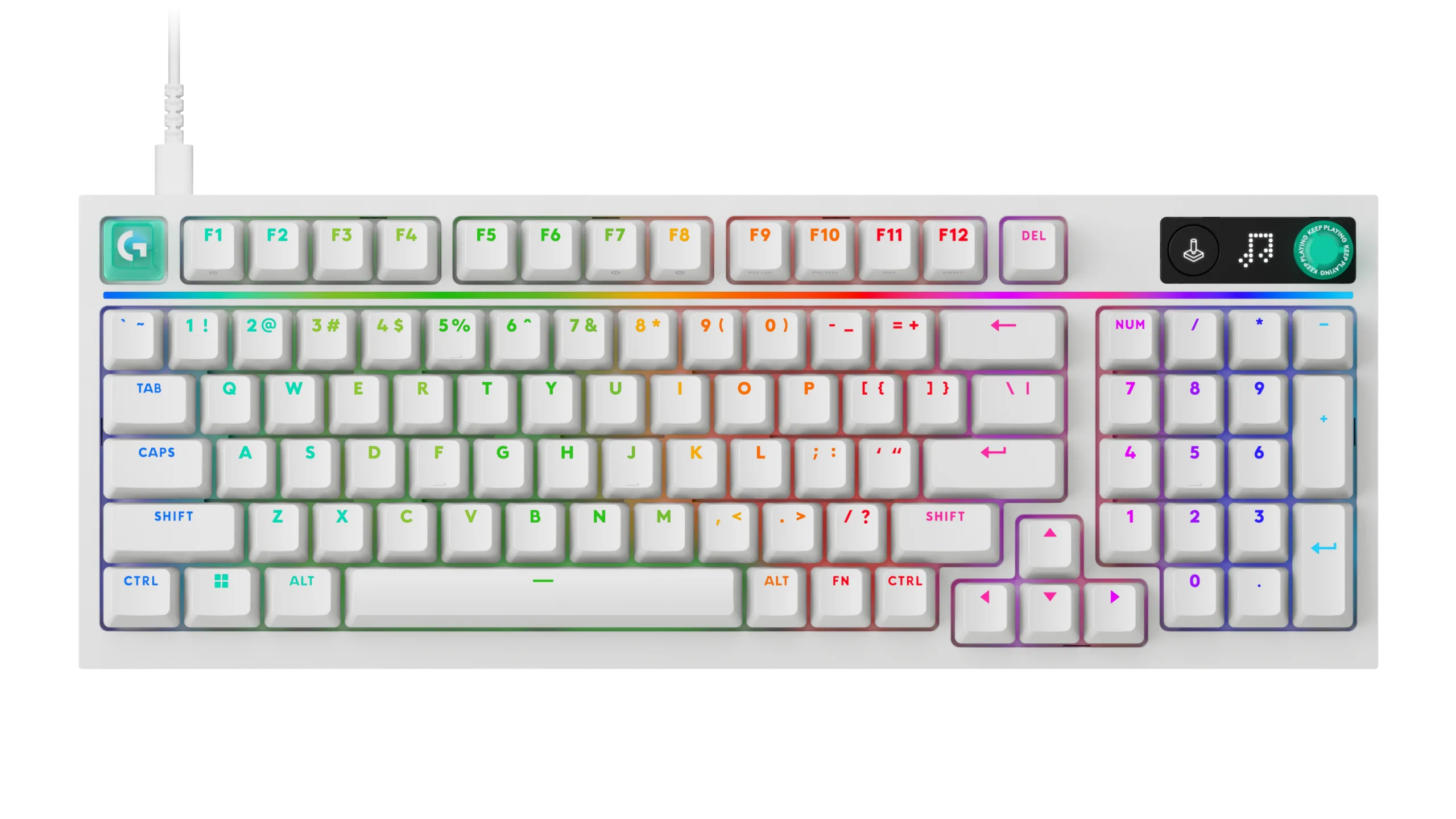 Teclado Logitech G316 X 98 Blanco