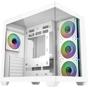 GABINETE COOLER MASTER ELITE 681 4*FAN ARGB ATX WHITE - https://clickgaming.com.ar