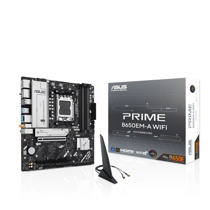 MB ASUS AM5 PRIME B650EM-A WIFI BOX DDR5 M-ATX