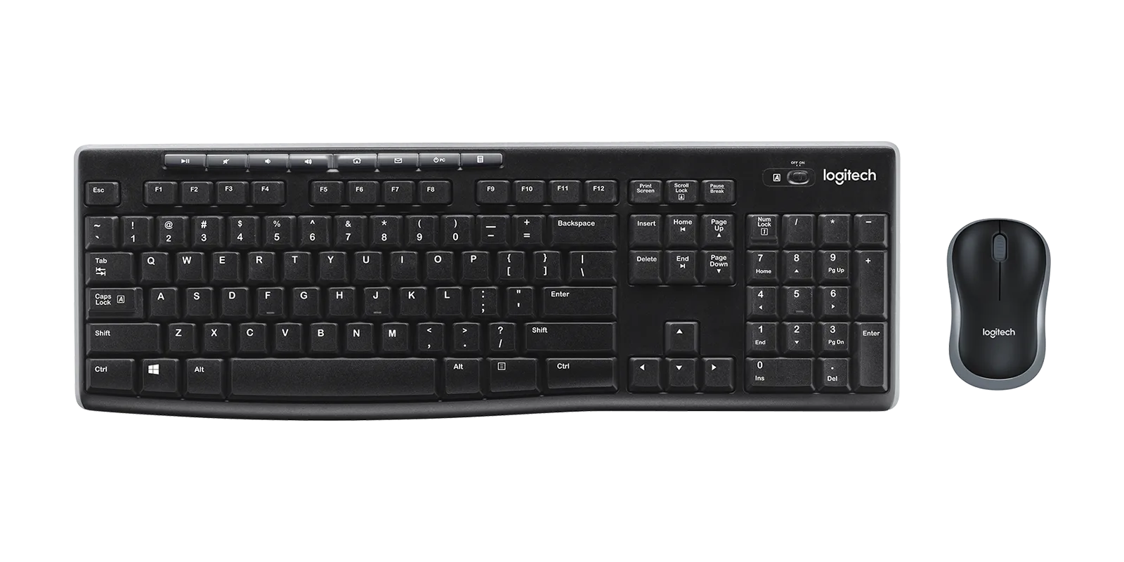 TECLADO+MOUSE LOGITECH WIR MK270 BLK 920-004432